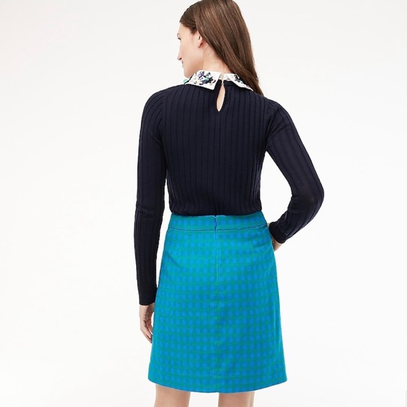 J.Crew Front-flap pocket skirt in colorful gingham - Picture 2 of 5